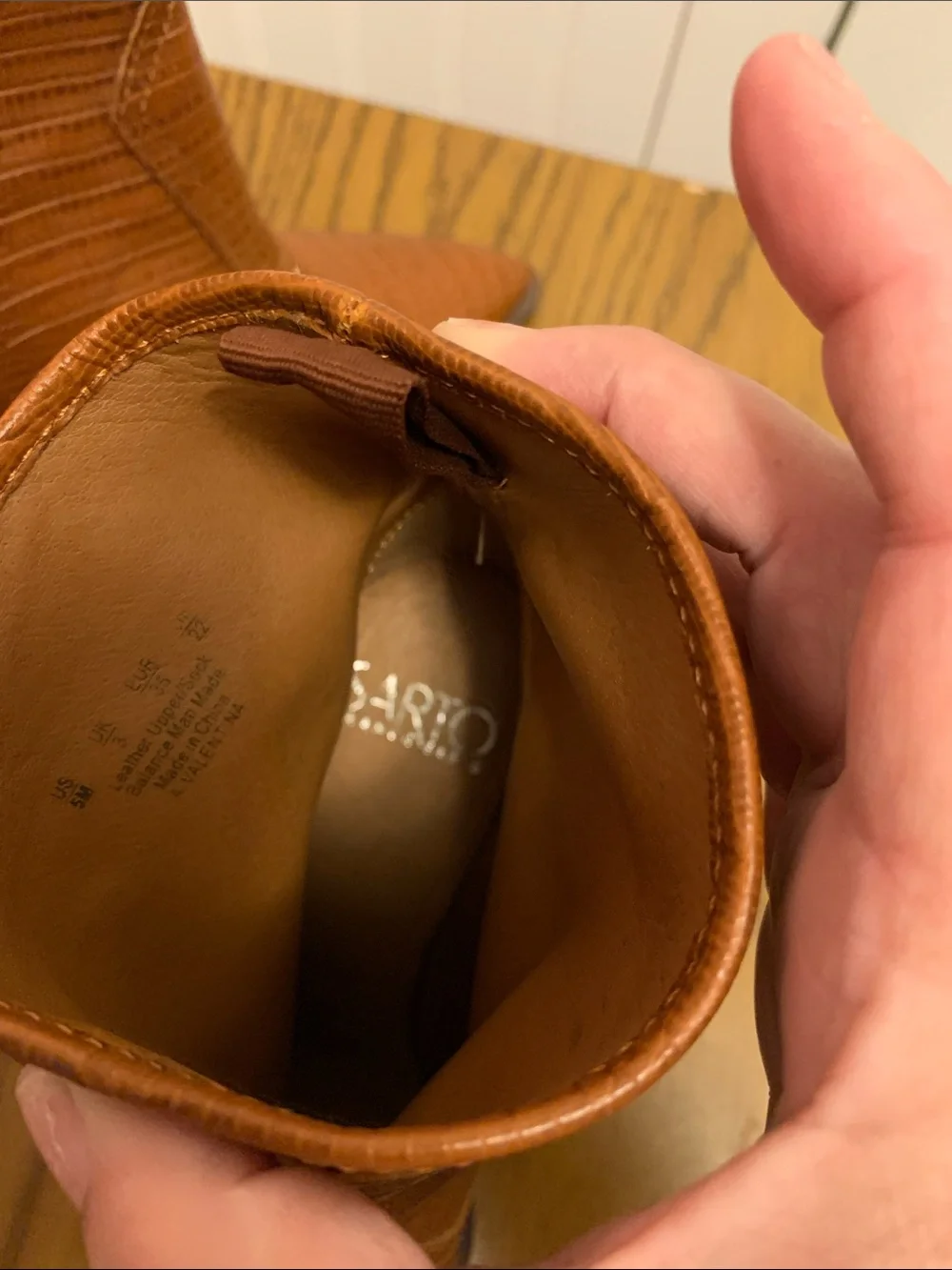 SARTO By Franco Sarto Cognac Pointed-Toe Ankle Booties